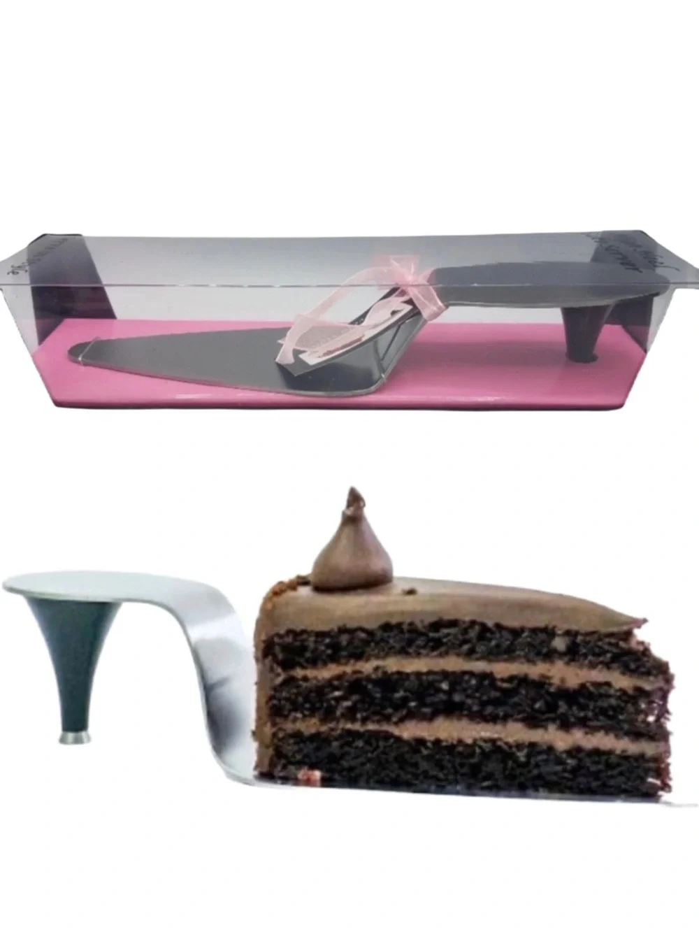 Wild Eye Design High Heel Cake Server NWT Silver Stiletto Bridal Gift